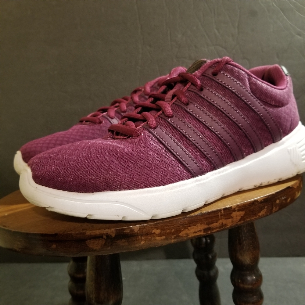 K Swiss Empel Purple Tennis Shoes Sz 6.5 Walking Joggers Athletic Comfort